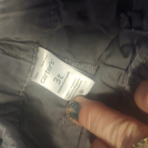 Carter's boys size 3T shorts with pockets Grey - Picture 3 of 3
